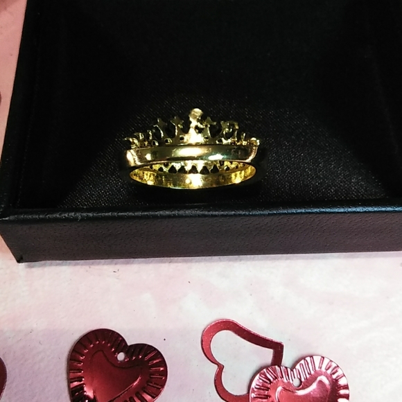 👑ON SALE NWT GOLD&CZ💎"YOUR MY QUEEN" RING - Picture 4 of 5